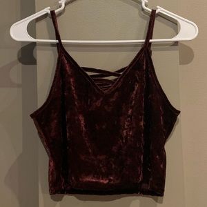 Target: Burgundy Crop Top